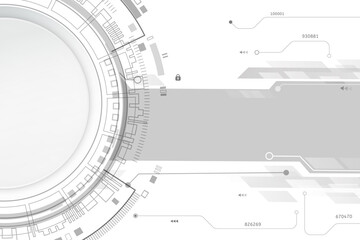 Vector circuit board and communication concept for technology background