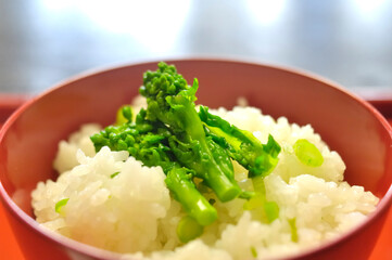 菜の花ご飯