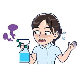 Nurse in a light blue uniform