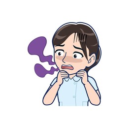 Nurse in a light blue uniform