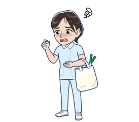 Nurse in a light blue uniform