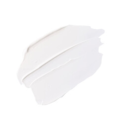 White beauty cream in abstract shape on background