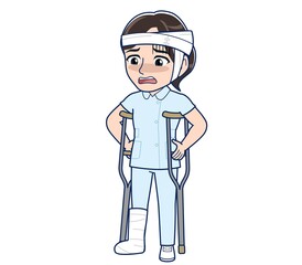 Nurse in a light blue uniform