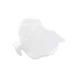 Cosmetic cream in abstract shape on background