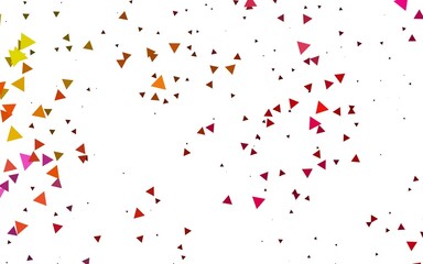 Light Pink, Yellow vector cover in polygonal style.