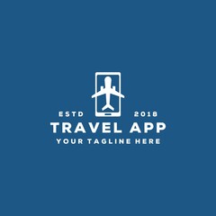 Creative travel app logo design