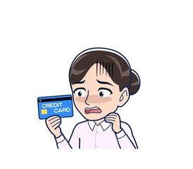 Housewife who came in a pink Y-shirt