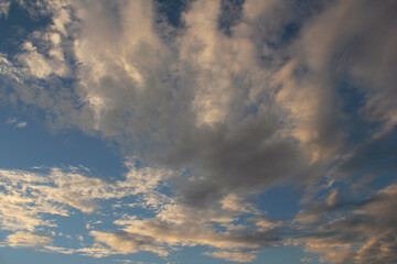 Fototapeta na wymiar vanilla sky background and cloud