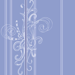 Traditional Japanese Indigo Background Template, The Flowers Texture