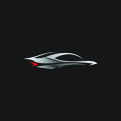 illustration logo car icon templet