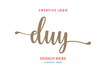 logo composition of the letter DUY is simple, easy to understand and authoritative