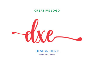 logo composition of the letter DXE is simple, easy to understand and authoritative