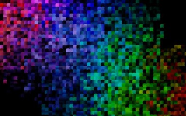 Dark Multicolor, Rainbow vector background with rectangles.