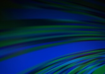 Dark BLUE vector modern bokeh pattern.