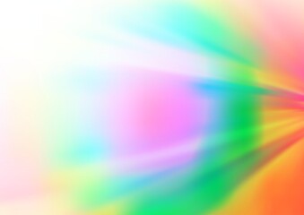 Light Multicolor, Rainbow vector blurred shine abstract template.