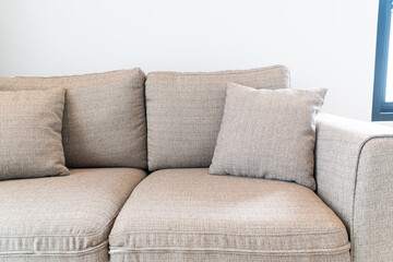 pillow decoration on sofa in living room