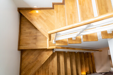 wood stair step at home