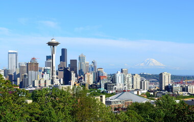 Seattle Skyline in Summer