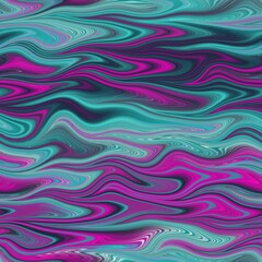 Obraz premium Seamless marble wet ripple wavy fluid pattern. High quality illustration. Smooth distorted liquid effect. Trendy artistic surface pattern design. Resembles hand marbled surface.