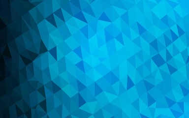 Obraz premium Light BLUE vector shining triangular template.