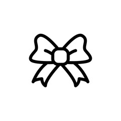bow icon vector symbol template