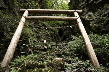 権現谷の河内元行者窟