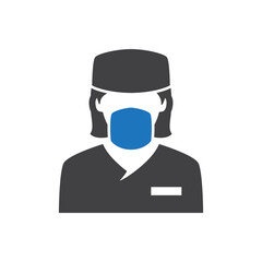 Female surgeon icon