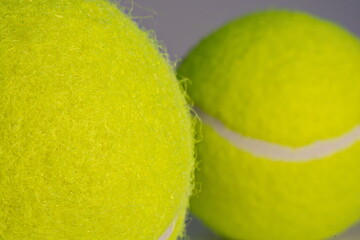 tennis ball and racket