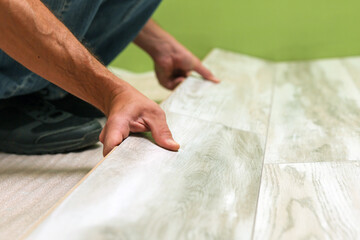 laminate flooring concept close up