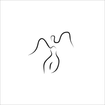 recommend clip art: angel icon vector logo design