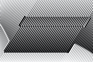 Abstract halftone lines background, geometric dynamic pattern, vector modern design texture.