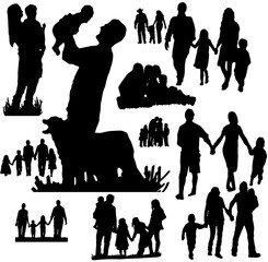 People - family - persons - silhouette 