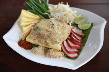 Local Thai food padthai fried noodle