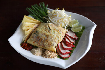 Local Thai food padthai fried noodle
