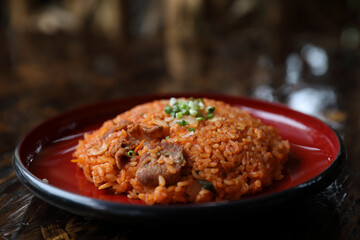 Kimchi fried rice korean food