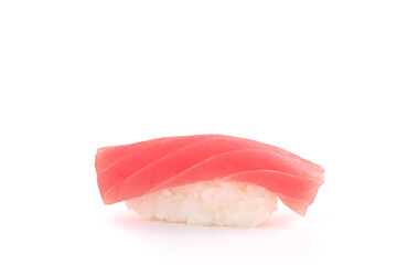 Tuna sushi , Japanese food isolated in white background