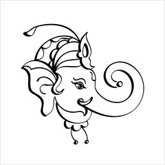Ganesha Pen Ink Style M_2009011