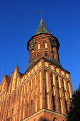 Fototapeta na wymiar Cathedral on the Kant island in Kaliningrad