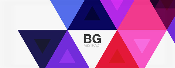 Mosaic triangle pattern abstract background for cover, banner, flyer and poster and other template