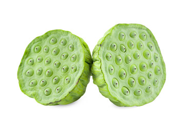 lotus seeds an isolated on white background