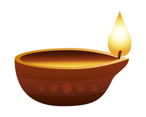 hindu religion candle wooden icon