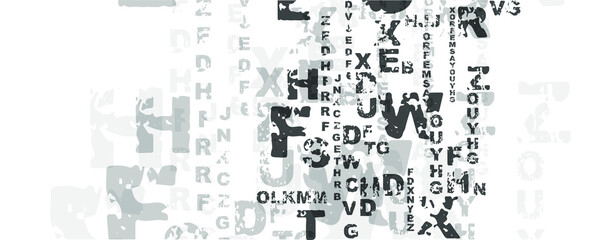 abstract background with alphabet	