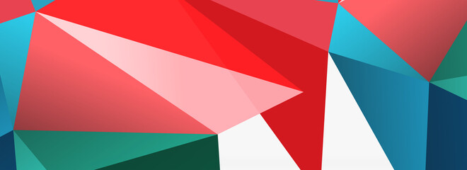 3d mosaic abstract backgrounds, low poly shape geometric design