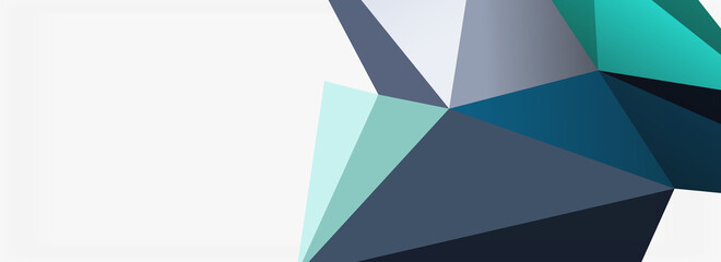3d mosaic abstract backgrounds, low poly shape geometric design
