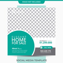 Editable Home House For Sale Real Estate Mockup  Banner Template Promotions	
