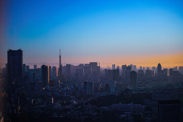 Fototapeta na wymiar Sunrise in Japan