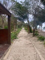 Beach during storm