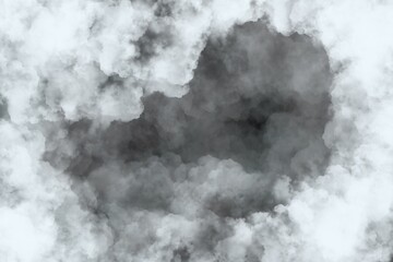 black and white smoke