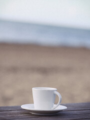 Kaffee am Meer