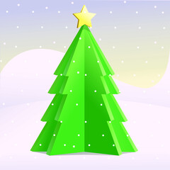 abstract Christmas tree